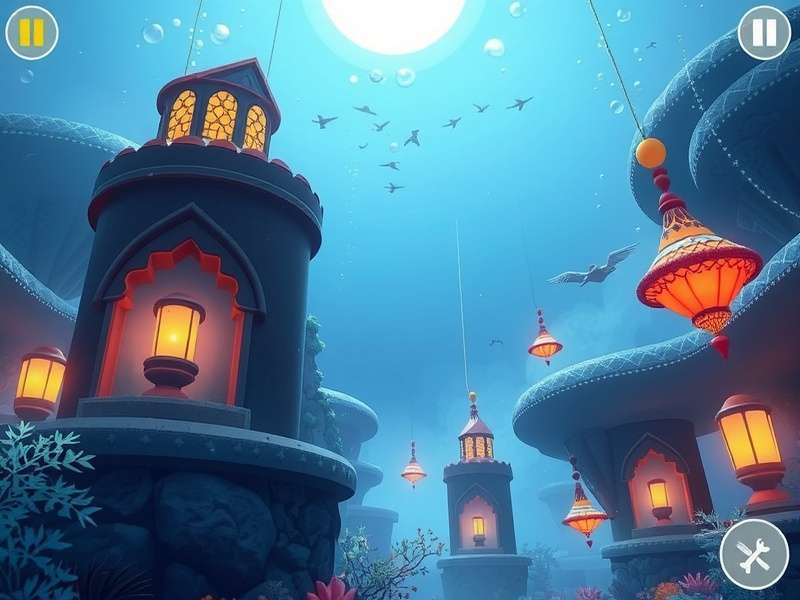 Aqua Adventures gameplay screenshot showing underwater exploration